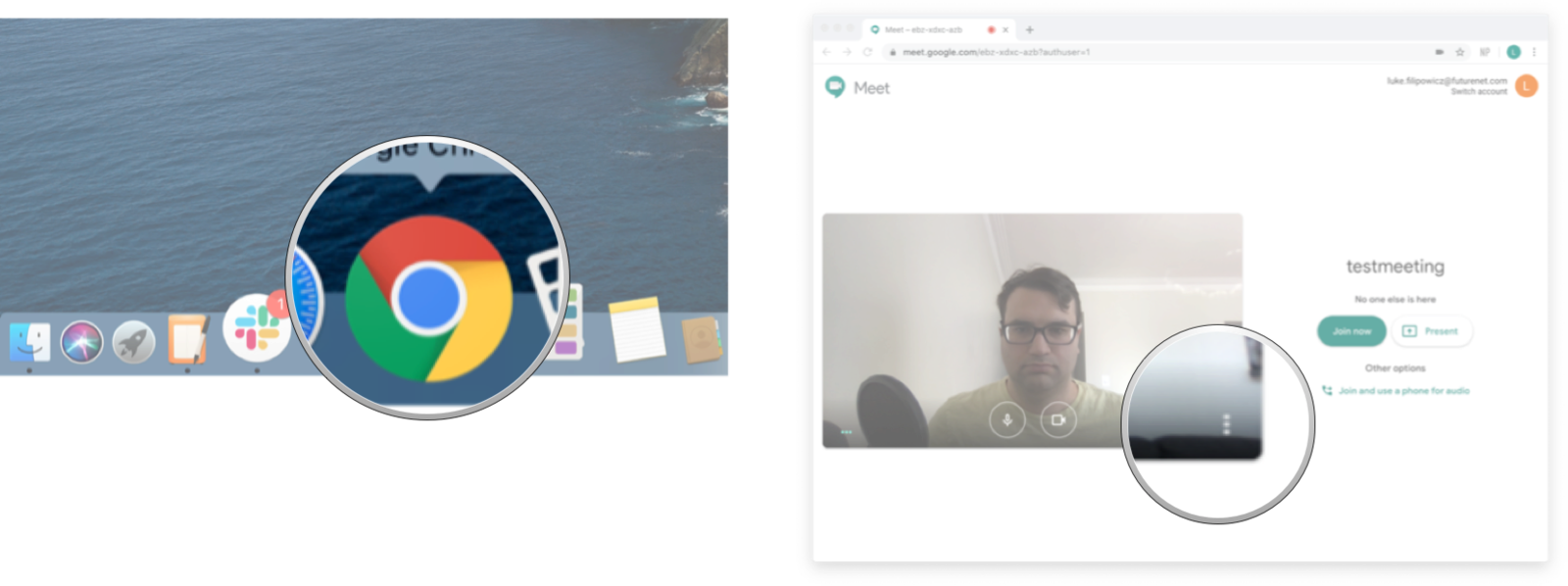 turn on video camera on mac for hangouts